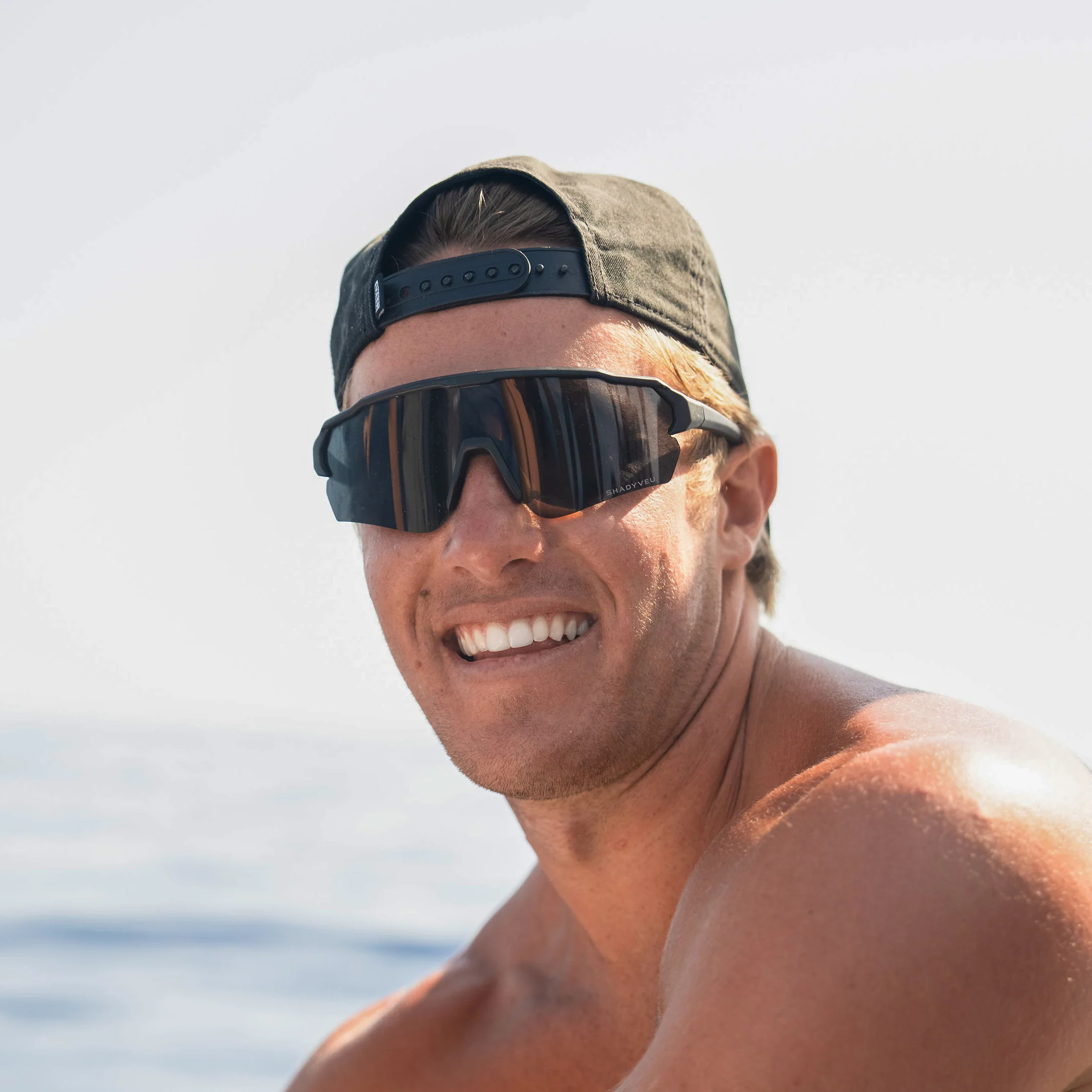 AERROW Super Dark® Black Polarized Half-Frame Sunglasses - Image 6