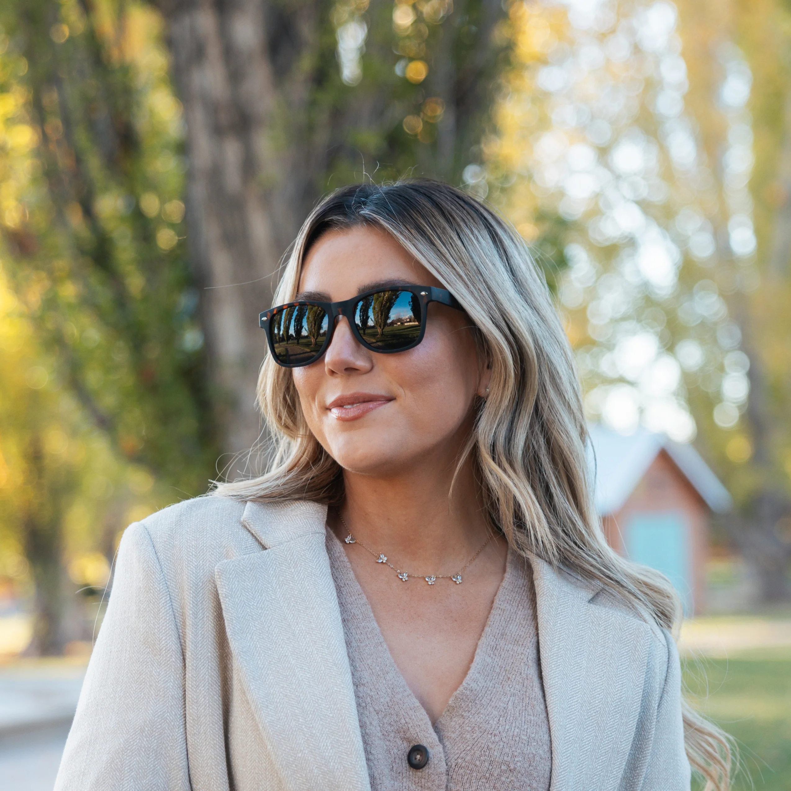 ARIA Matte Tortoise Super Dark Sunglasses - Image 4