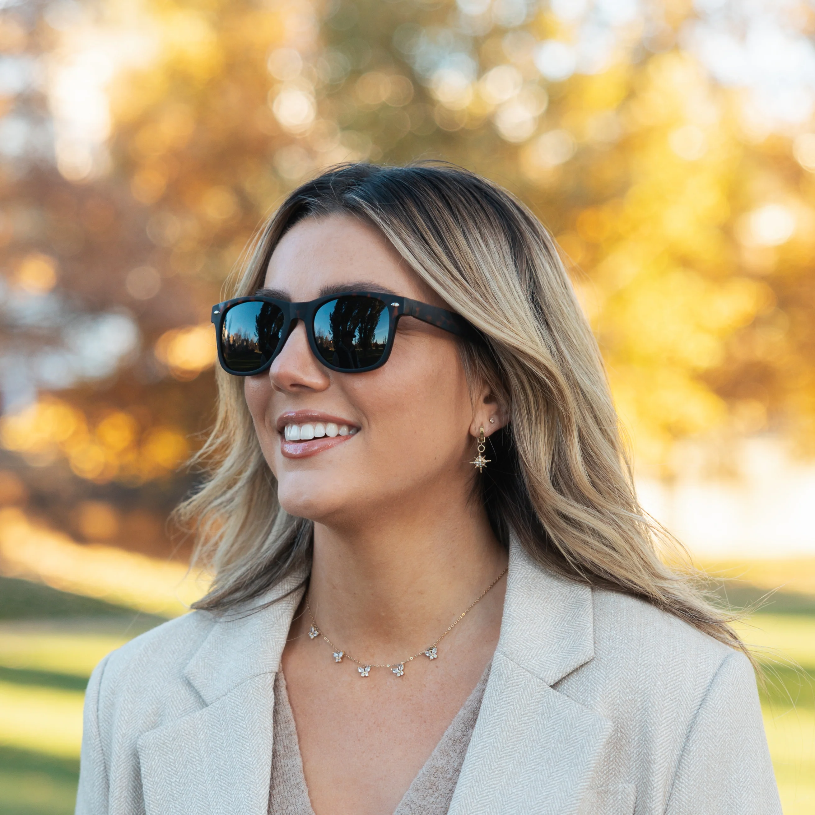 ARIA Matte Tortoise Super Dark Sunglasses - Image 5