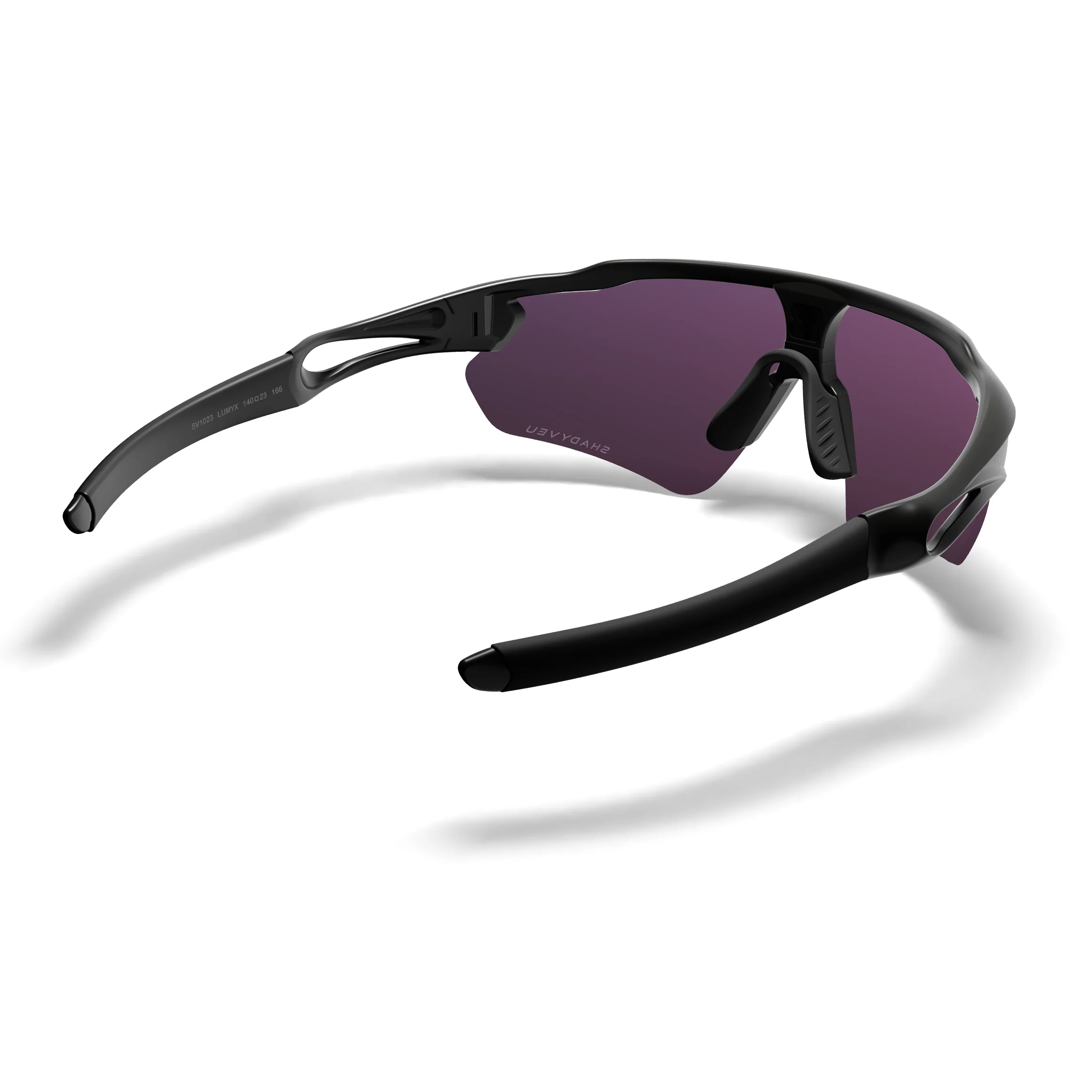 LUMYX Super Dark® Black Polarized Half-Frame Sunglasses - Image 4