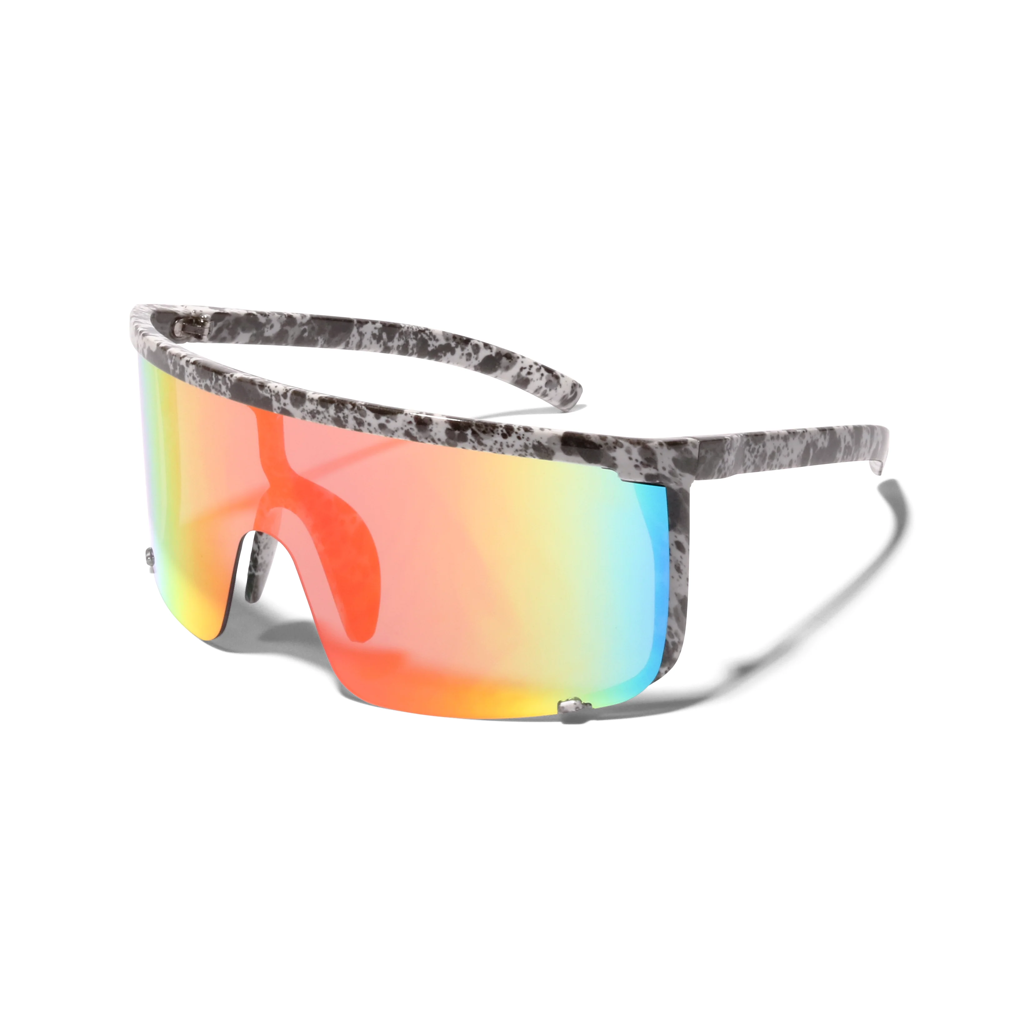 MILO Oversized Splatter Mirrored Sunglasses