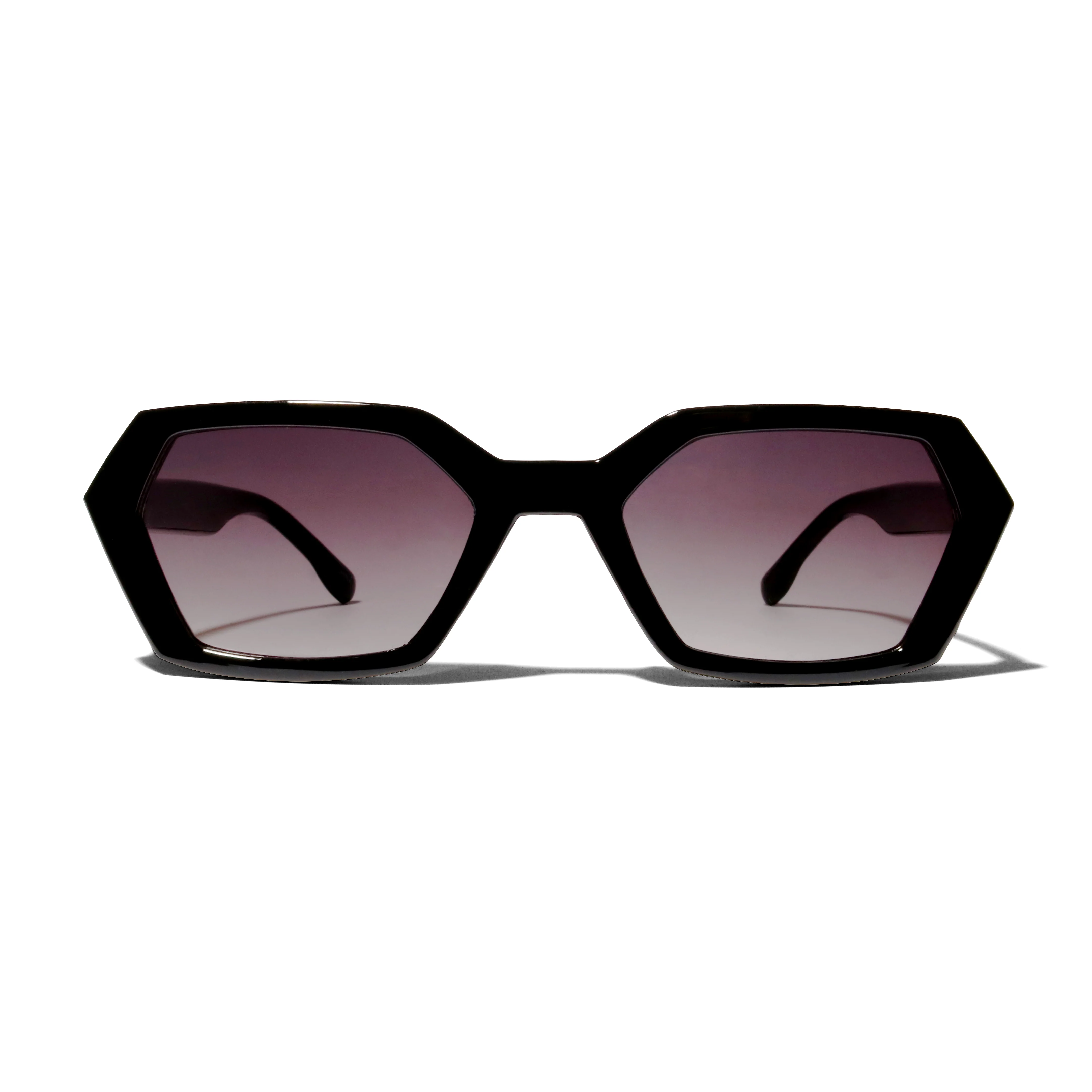 NINA Slim Diamond Hex Sunglasses - Image 3