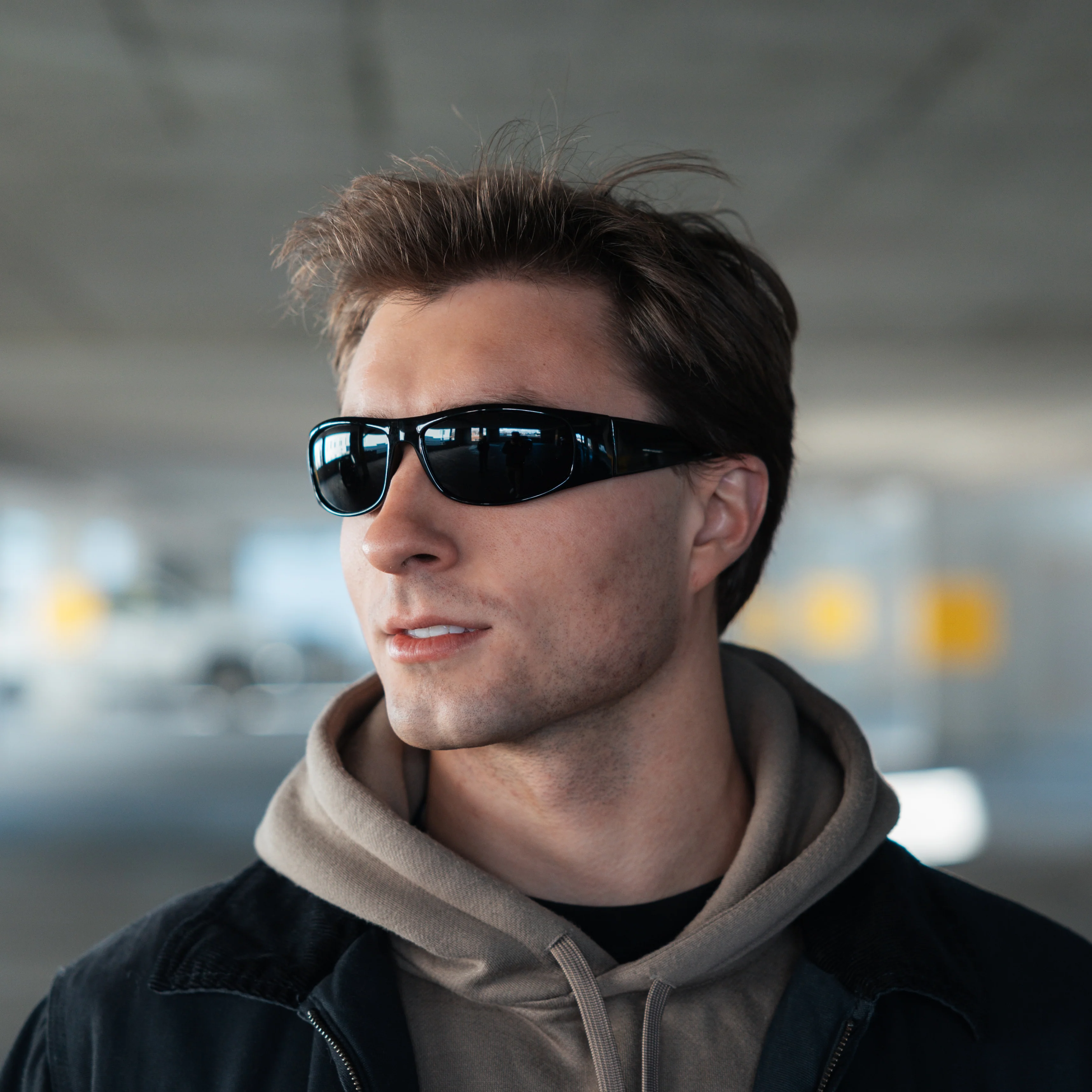 ORION Wrap Around Super Dark Sunglasses - Image 9